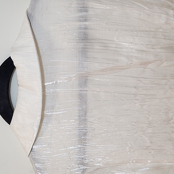 Zara Wrinkle Satin Effect Blouse Top Size Small - Picture 14 of 16